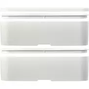 MIYO Renew dwuczęściowy lunchbox, biały, biały, szary