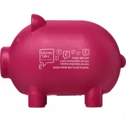 Oink świnka skarbonka z tworzyw sztucznych pochodzących z recyklingu, różowy
