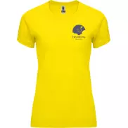 Bahrain sportowa koszulka damska z krótkim rękawem, 2xl, żółty