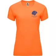 Bahrain sportowa koszulka damska z krótkim rękawem, 2xl, pomarańczowy