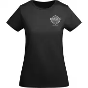 Breda koszulka damska z krótkim rękawem, 2xl, czarny