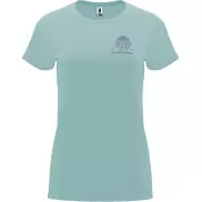 Capri koszulka damska z krótkim rękawem, 3xl, niebieski