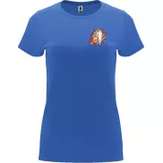 Capri koszulka damska z krótkim rękawem, 2xl, niebieski
