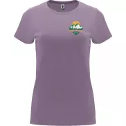 Capri koszulka damska z krótkim rękawem, 2xl, fioletowy