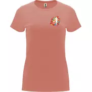 Capri koszulka damska z krótkim rękawem, 3xl, pomarańczowy