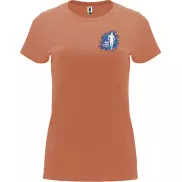 Capri koszulka damska z krótkim rękawem, s, pomarańczowy