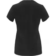 Capri koszulka damska z krótkim rękawem, xl, czarny