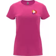 Capri koszulka damska z krótkim rękawem, 3xl, różowy