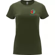 Capri koszulka damska z krótkim rękawem, s, zielony