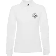 Estrella koszulka damska polo z długim rękawem, 3xl, biały