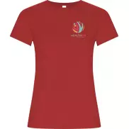Golden koszulka damska z krótkim rękawem, xl, czerwony