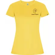 Imola sportowa koszulka damska z krótkim rękawem, s, żółty