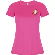 Imola sportowa koszulka damska z krótkim rękawem, 2xl, różowy