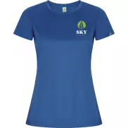 Imola sportowa koszulka damska z krótkim rękawem, l, niebieski
