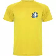 Montecarlo sportowa koszulka męska z krótkim rękawem, xl, żółty