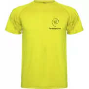Montecarlo sportowa koszulka męska z krótkim rękawem, l, żółty