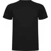 Montecarlo sportowa koszulka męska z krótkim rękawem, s, czarny