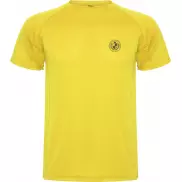 Montecarlo sportowa koszulka dziecięca z krótkim rękawem, 12, żółty
