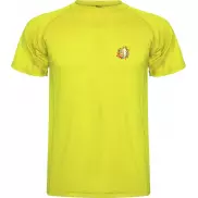 Montecarlo sportowa koszulka dziecięca z krótkim rękawem, 8, żółty
