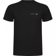 Montecarlo sportowa koszulka dziecięca z krótkim rękawem, 12, czarny