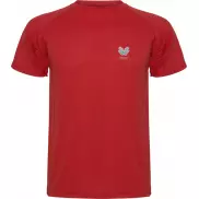 Montecarlo sportowa koszulka dziecięca z krótkim rękawem, 12, czerwony