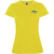 Montecarlo sportowa koszulka damska z krótkim rękawem, s, żółty