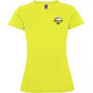 Montecarlo sportowa koszulka damska z krótkim rękawem, l, żółty