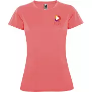 Montecarlo sportowa koszulka damska z krótkim rękawem, xl, czerwony