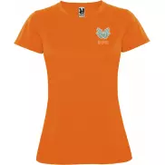 Montecarlo sportowa koszulka damska z krótkim rękawem, l, pomarańczowy