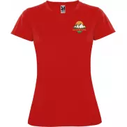 Montecarlo sportowa koszulka damska z krótkim rękawem, m, czerwony