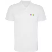 Monzha sportowa koszulka dziecięca polo z krótkim rękawem, 12, biały