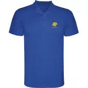 Monzha sportowa koszulka dziecięca polo z krótkim rękawem, 8, niebieski