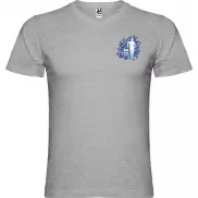 Samoyedo koszulka męska z krótkim rękawem i dekoltem w serek, m, szary