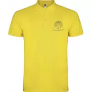 Star koszulka męska polo z krótkim rękawem, s, żółty