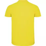 Star koszulka męska polo z krótkim rękawem, l, żółty