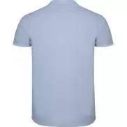 Star koszulka męska polo z krótkim rękawem, l, niebieski