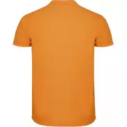 Star koszulka męska polo z krótkim rękawem, l, pomarańczowy