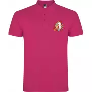 Star koszulka męska polo z krótkim rękawem, xl, różowy