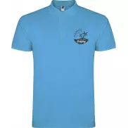Star koszulka męska polo z krótkim rękawem, s, niebieski