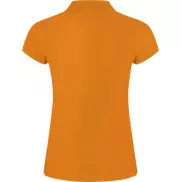 Star koszulka damska polo z krótkim rękawem, l, pomarańczowy