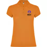 Star koszulka damska polo z krótkim rękawem, xl, pomarańczowy