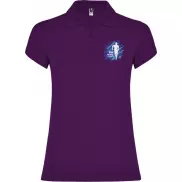 Star koszulka damska polo z krótkim rękawem, 2xl, fioletowy