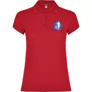 Star koszulka damska polo z krótkim rękawem, s, czerwony