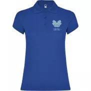 Star koszulka damska polo z krótkim rękawem, l, niebieski