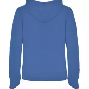Urban damska bluza z kapturem, l, niebieski, biały