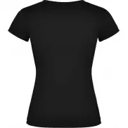 Victoria damska koszulka z krótkim rękawem i dekoltem w serek, xl, czarny