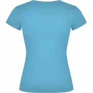 Victoria damska koszulka z krótkim rękawem i dekoltem w serek, l, niebieski