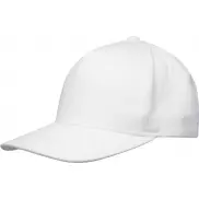 Onyx 5-panelowa czapka Aware™ z daszkiem z recyklingu, biały