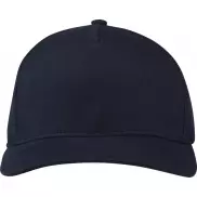 Onyx 5-panelowa czapka Aware™ z daszkiem z recyklingu, niebieski