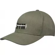 Onyx 5-panelowa czapka Aware™ z daszkiem z recyklingu, zielony